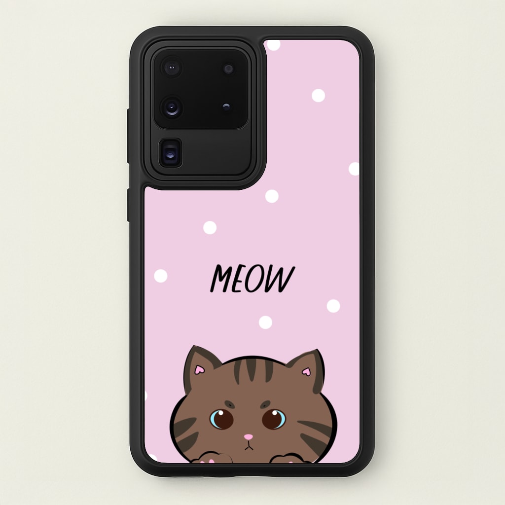 Meow Purple - Cats - Cats Phone Case for Galaxy S20 Ultra