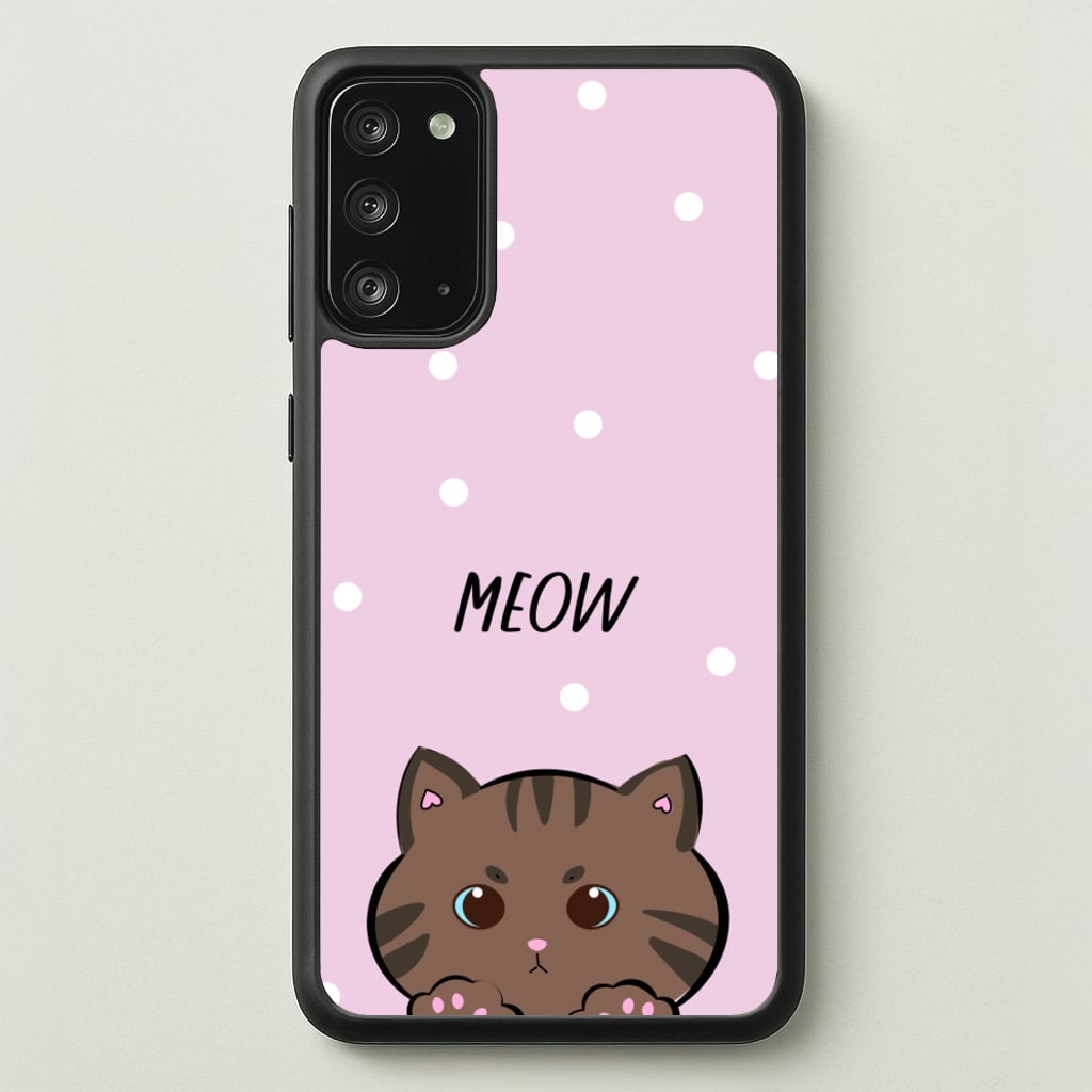 Meow Purple - Cats - Cats Phone Case for Galaxy Note 20