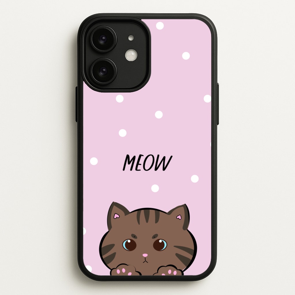 Meow Purple - Cats - Cats Phone Case for iPhone 11