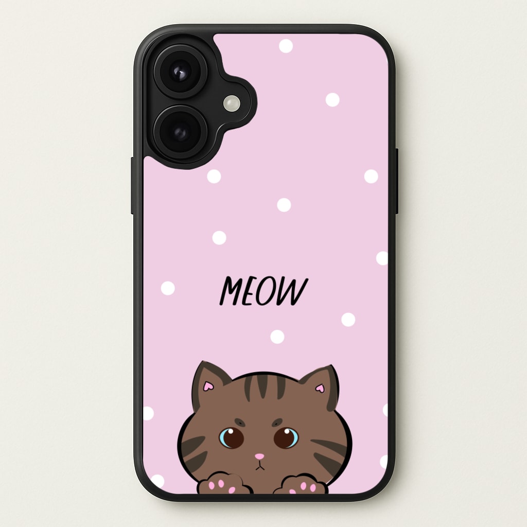Meow Purple - Cats Phone Case for iPhone 17