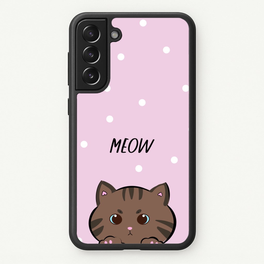 Meow Purple - Cats - Cats Phone Case for Galaxy S21