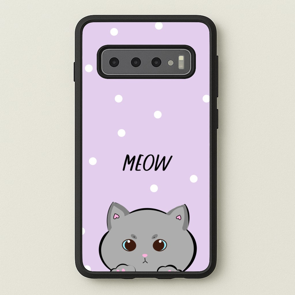 Grey Kitty - Cats - Cats Phone Case for Galaxy S10