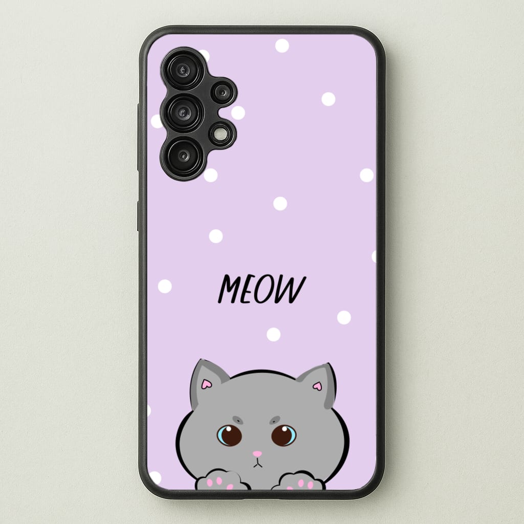Grey Kitty - Cats - Cats Phone Case for Galaxy A13