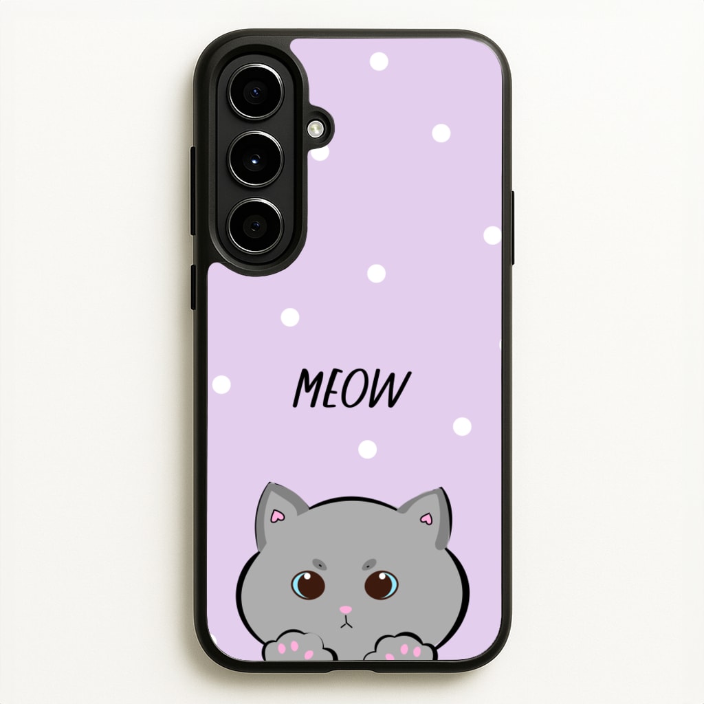 Grey Kitty - Cats - Cats Phone Case for Galaxy A56