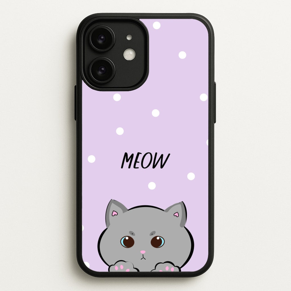 Grey Kitty - Cats - Cats Phone Case for iPhone 11