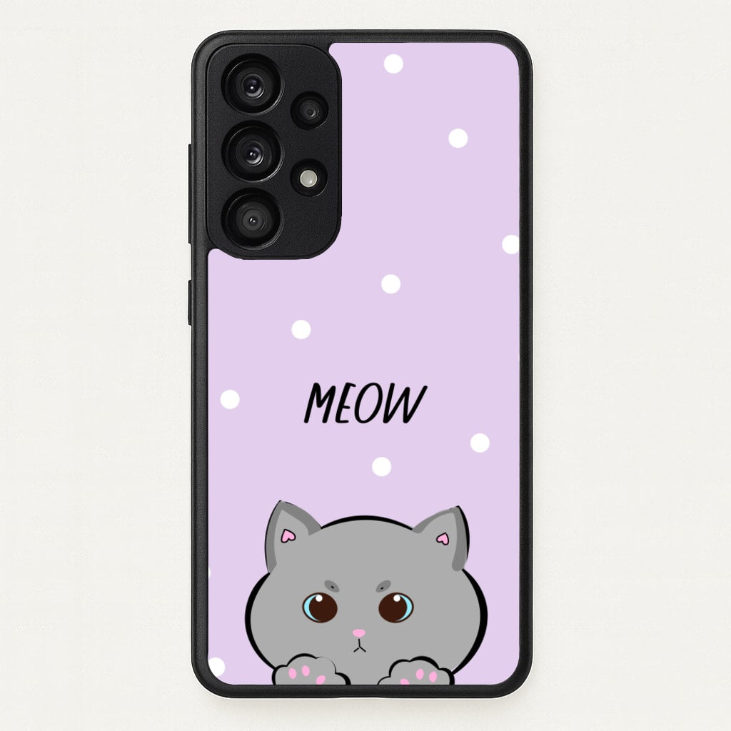 Grey Kitty - Cats - Cats Phone Case for Galaxy A53