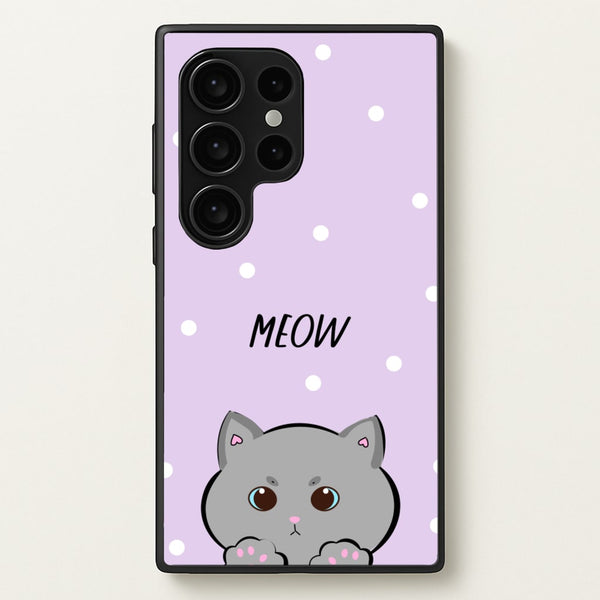 Grey Kitty - Cats - Cats Phone Case for Galaxy S24 Ultra