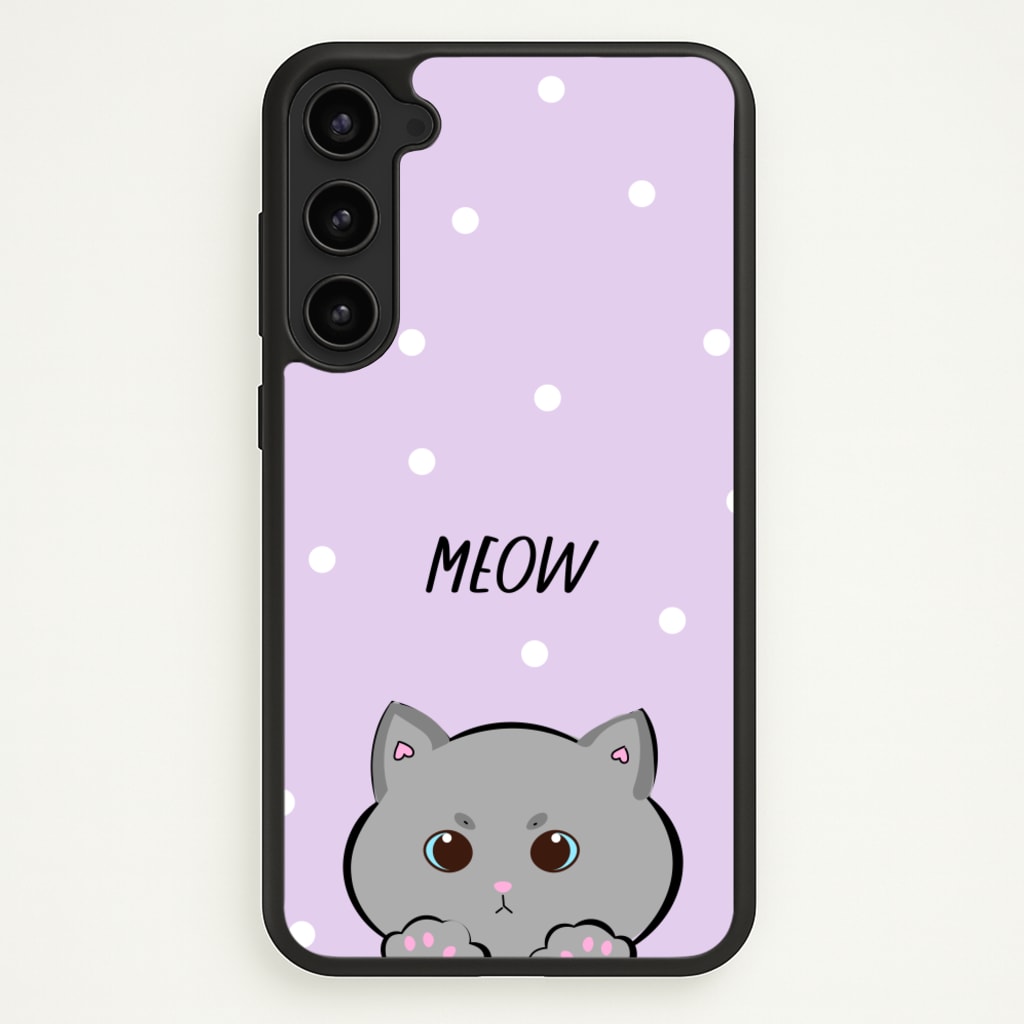 Grey Kitty - Cats - Cats Phone Case for Galaxy S23 Plus