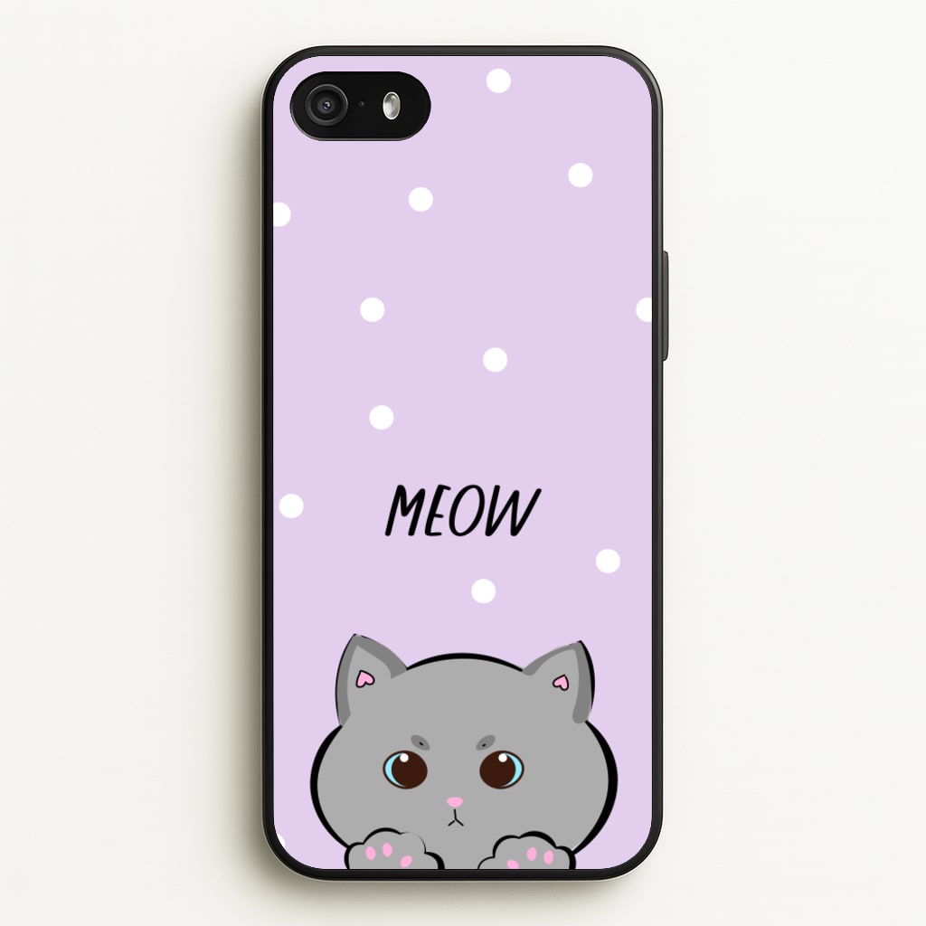 Grey Kitty - Cats - Cats Phone Case for iPhone 5 / 5s / SE 2016