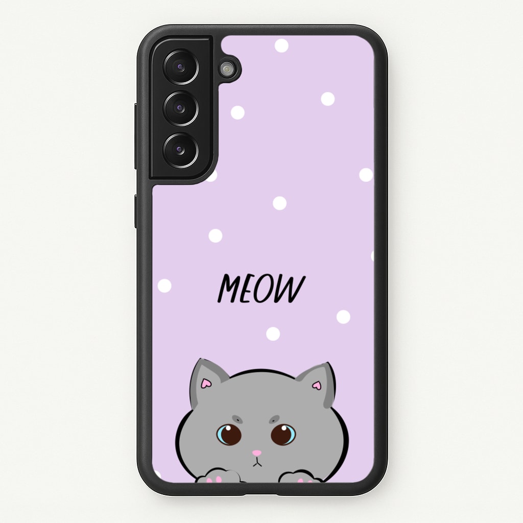 Grey Kitty - Cats - Cats Phone Case for Galaxy S21FE