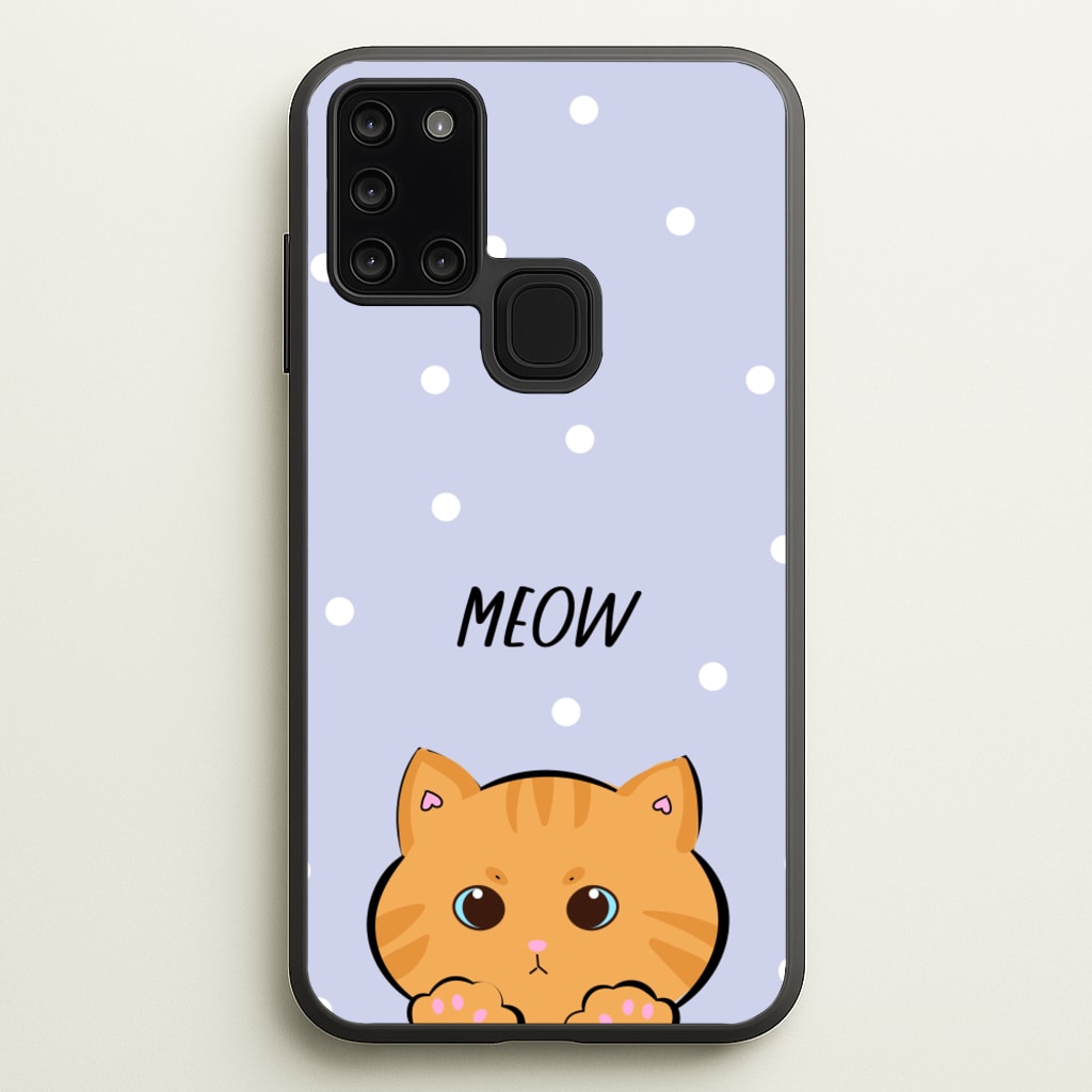 Ginger Cat - Cats - Cats Phone Case for Galaxy A21s