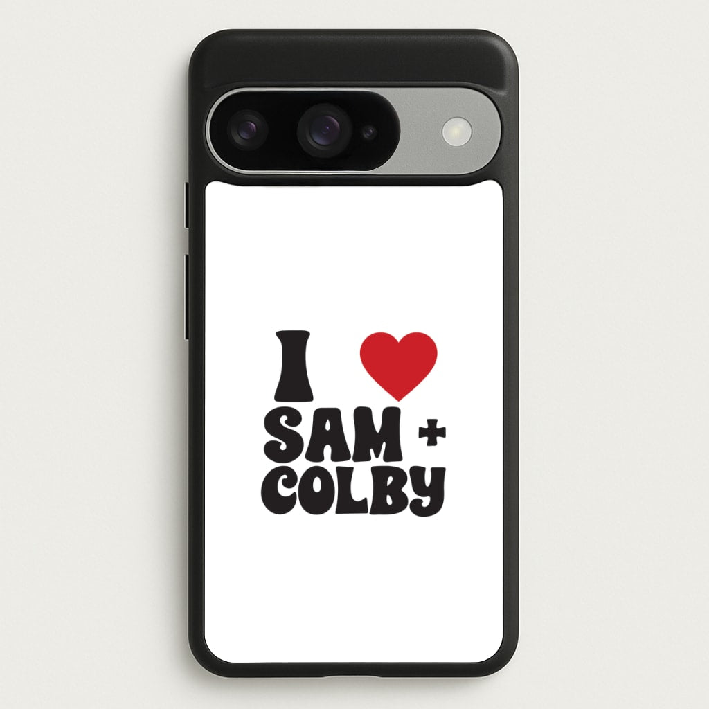I Love S & C Phone Case for Google Pixel 10 / 10 Pro