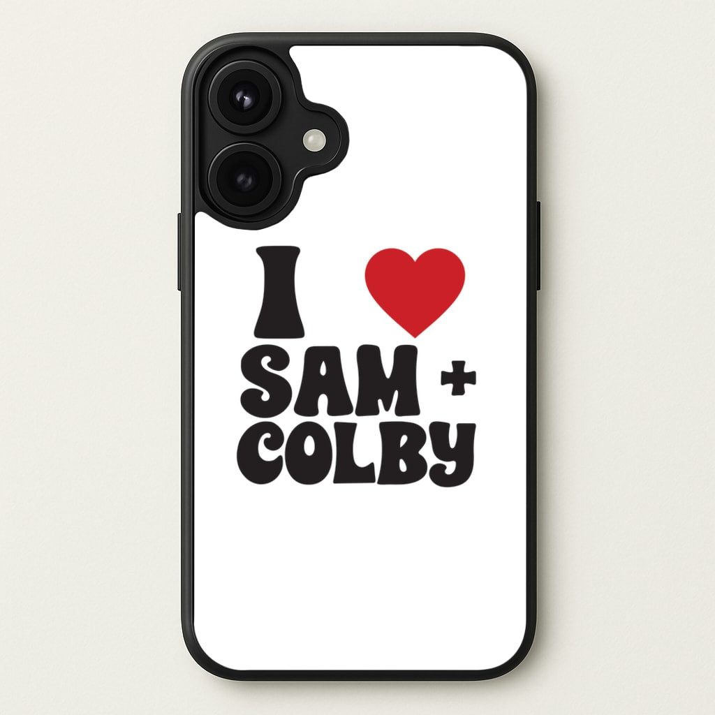 I Love S & C Phone Case for iPhone 17