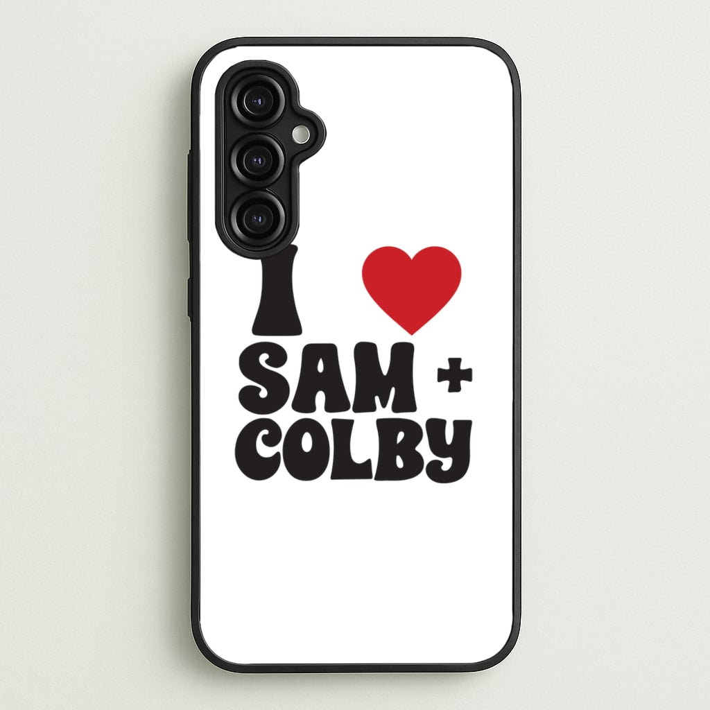I Love S & C - Sam And Colby Phone Case for Galaxy A14