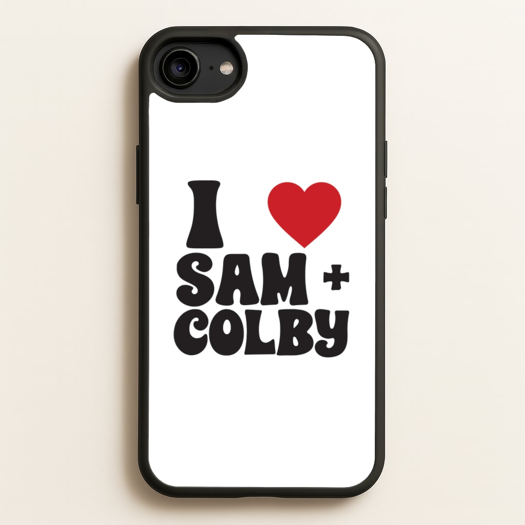 I Love S & C - Sam And Colby Phone Case for iPhone 6 / 7 / 8 / SE