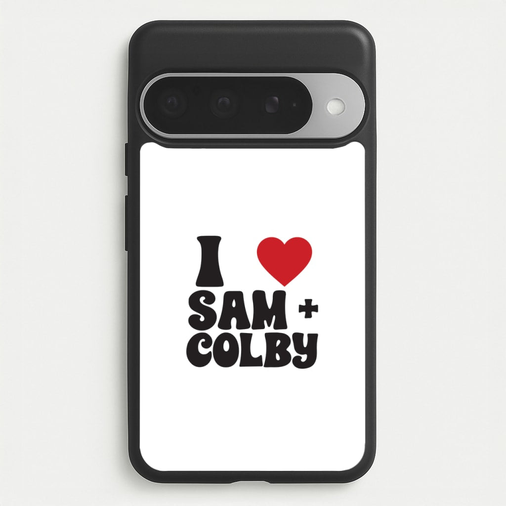 I Love S & C Phone Case for Google Pixel 10 Pro XL