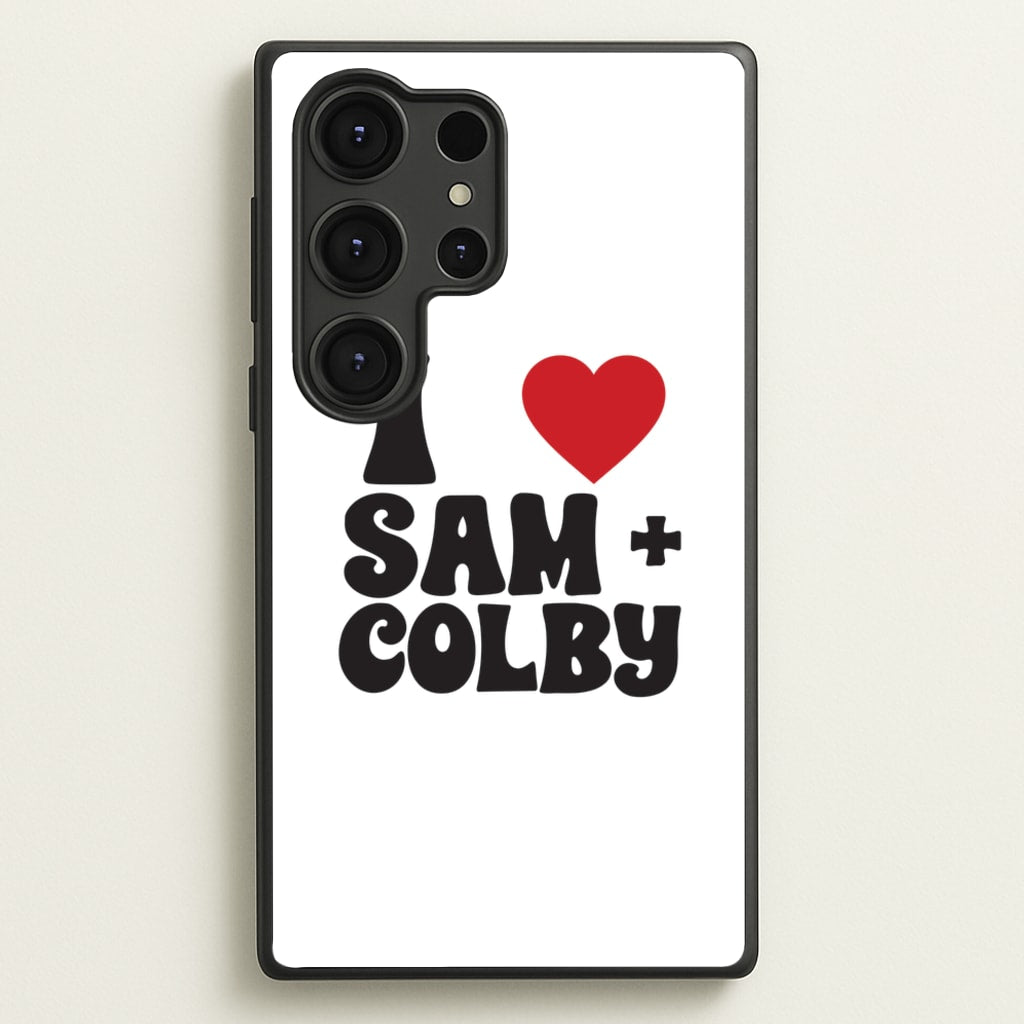 I Love S & C - Sam And Colby Phone Case for Galaxy S25 Ultra
