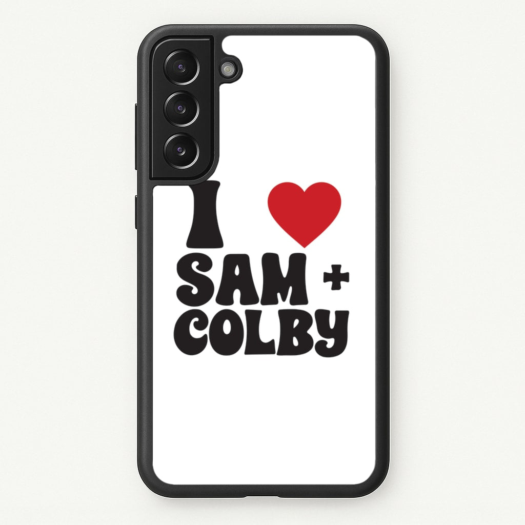 I Love S & C - Sam And Colby Phone Case for Galaxy S21FE