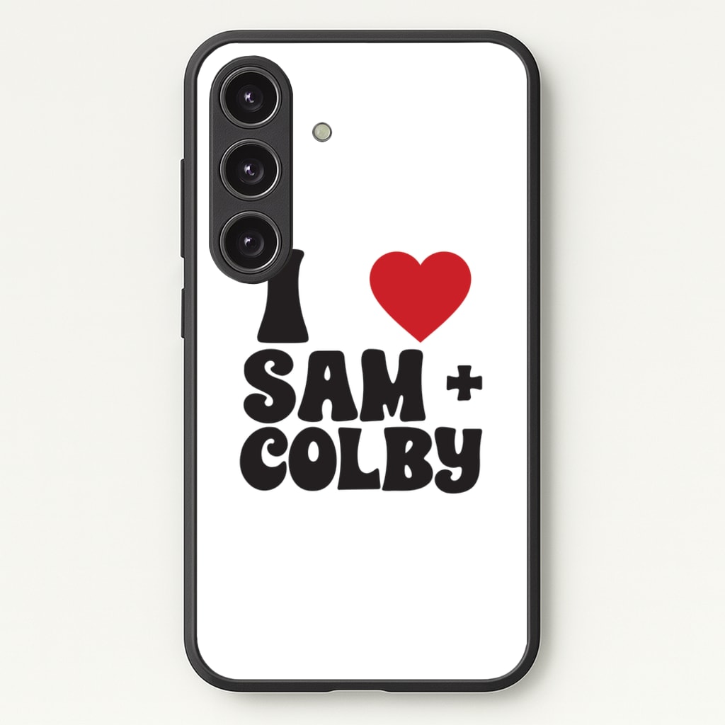 I Love S & C - Sam And Colby Phone Case for Galaxy S24FE