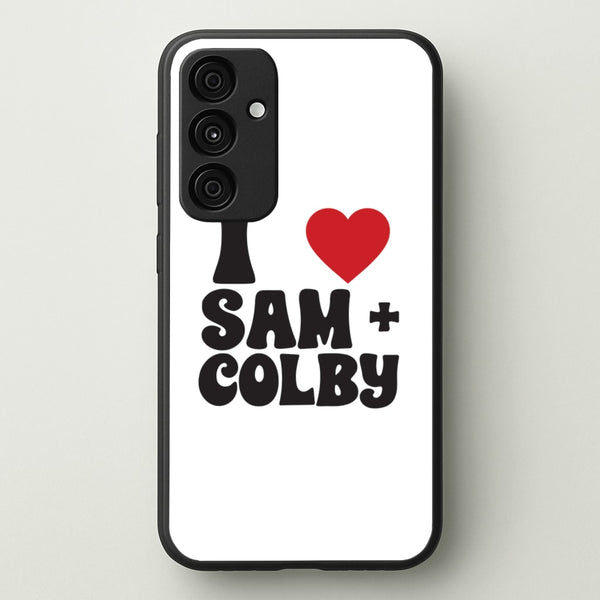 I Love S & C - Sam And Colby Phone Case for Galaxy A35