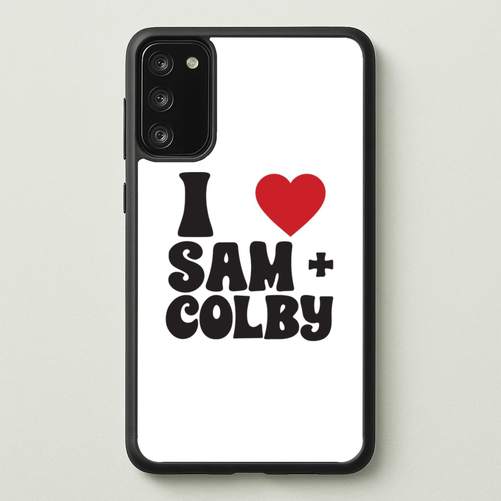 I Love S & C - Sam And Colby Phone Case for Galaxy A41
