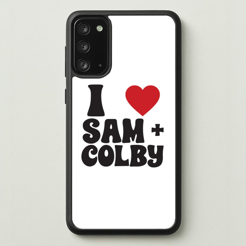 I Love S & C - Sam And Colby Phone Case for Galaxy Note 20