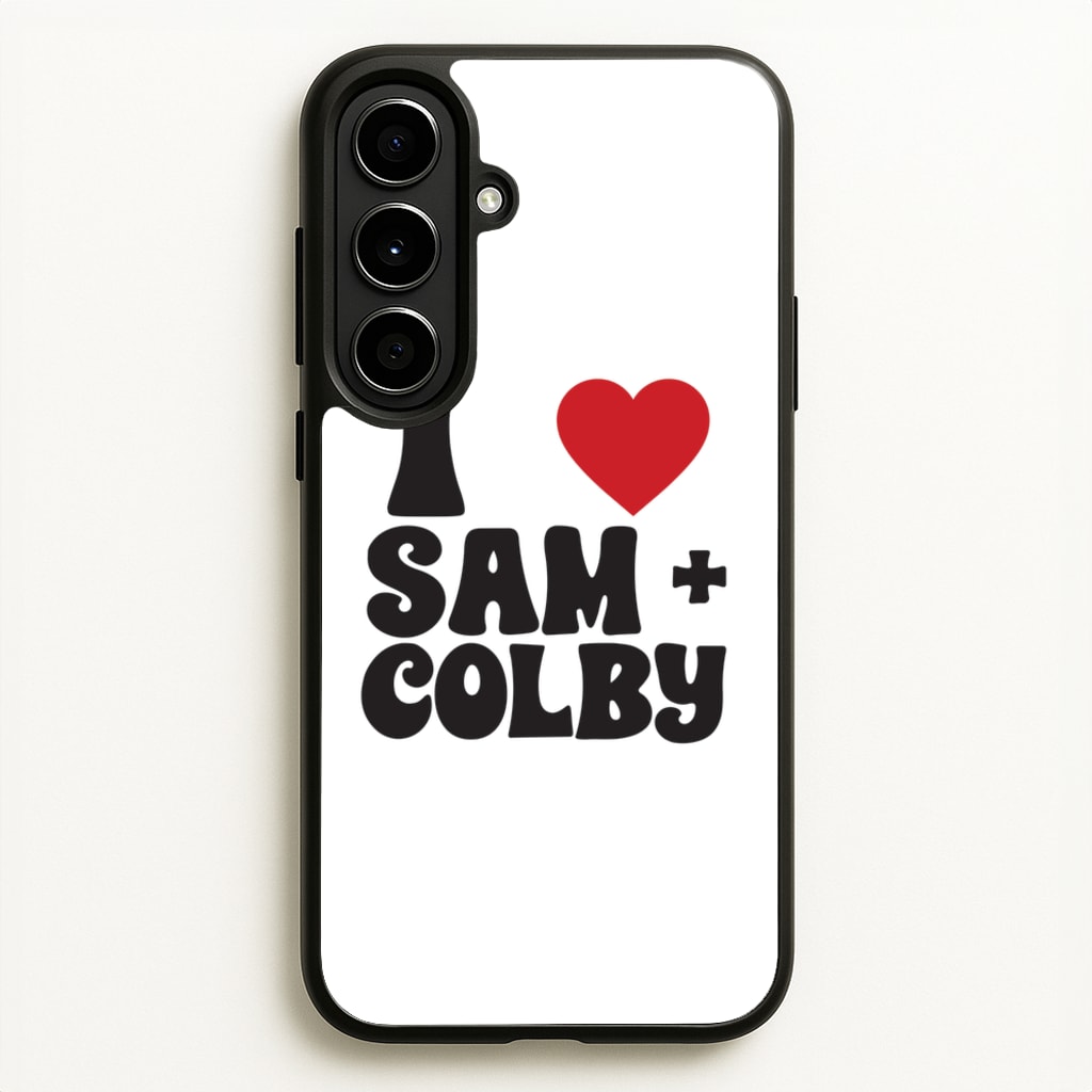 I Love S & C - Sam And Colby Phone Case for Galaxy A56