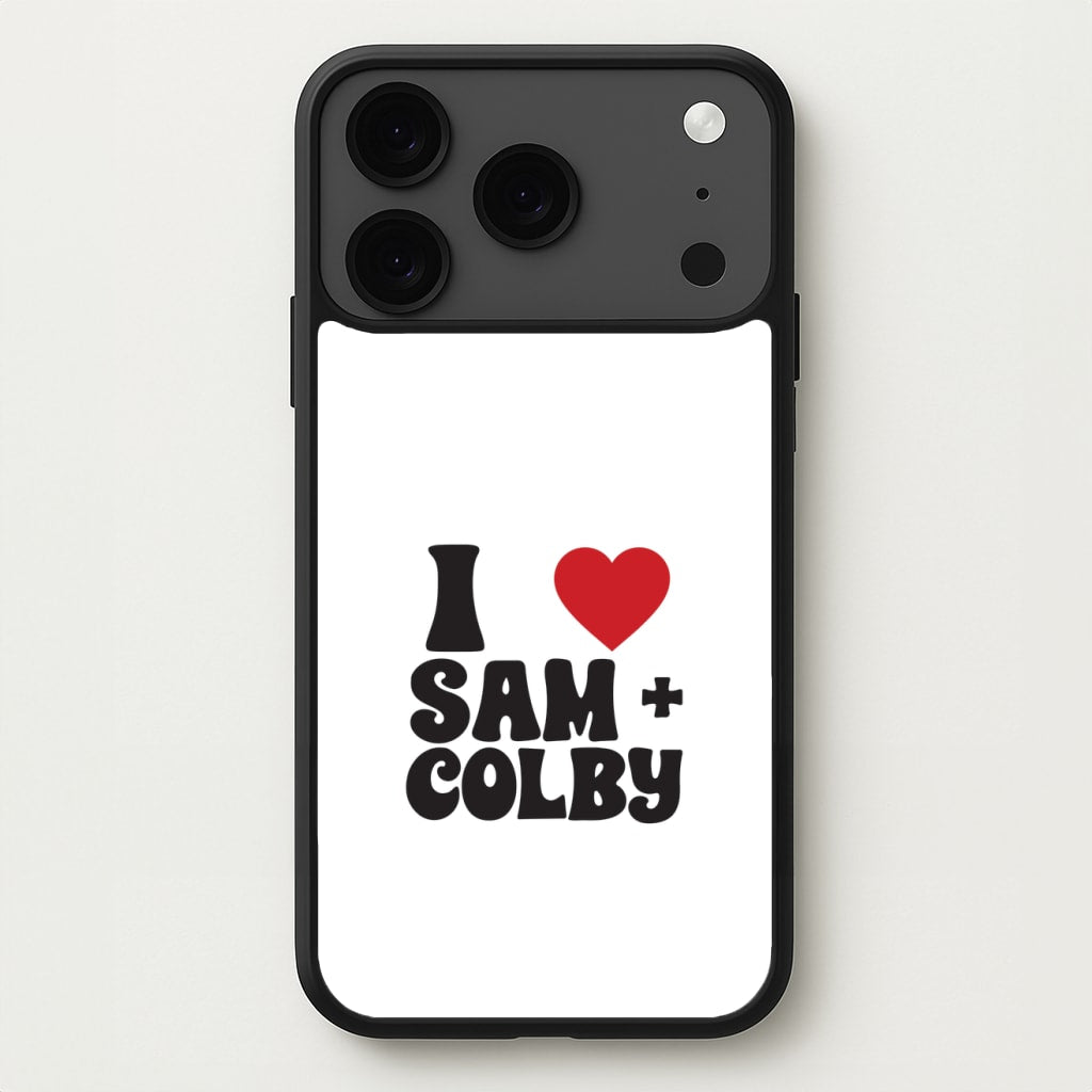 I Love S & C Phone Case for iPhone 17 Pro