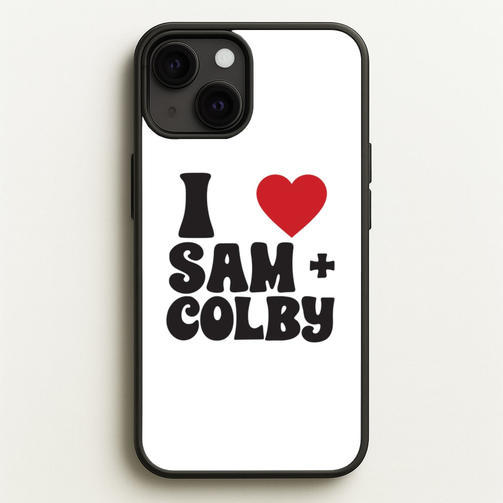 I Love S & C - Sam And Colby Phone Case for iPhone 13