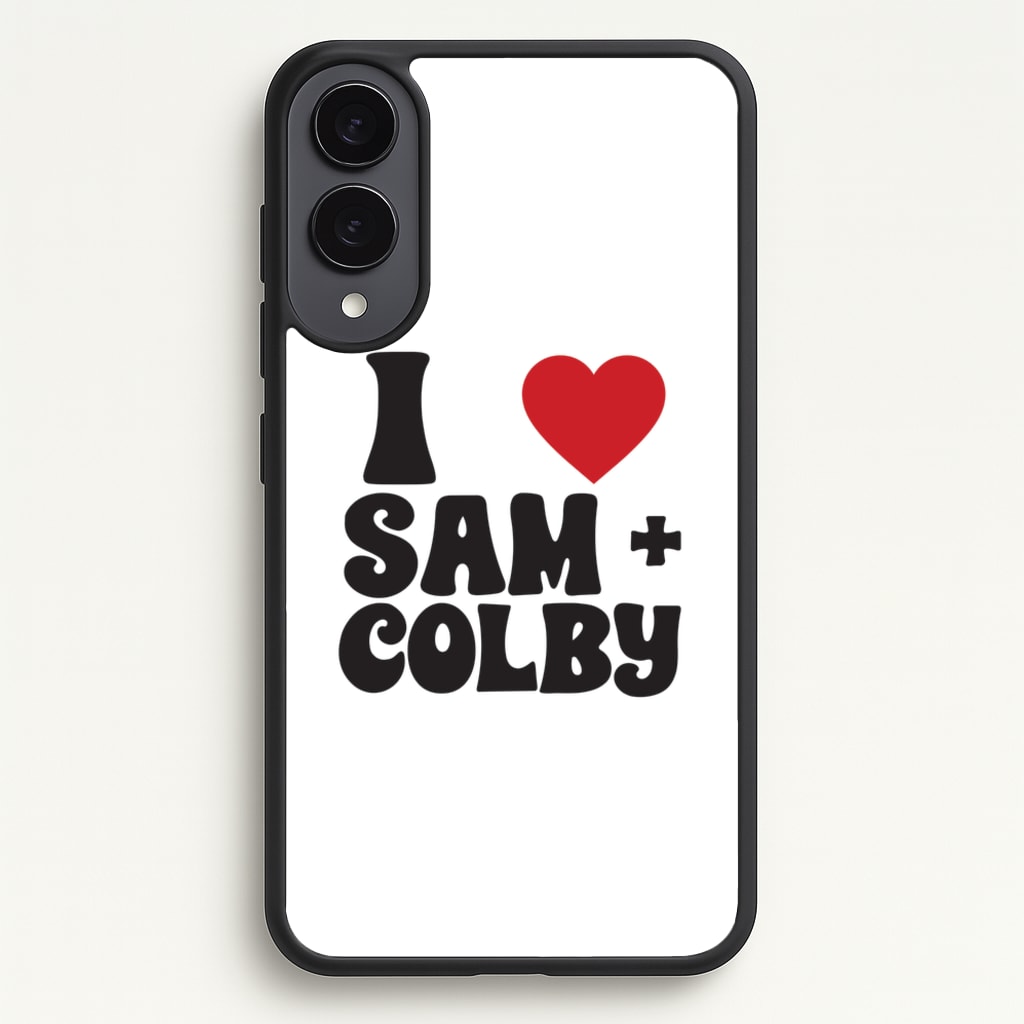 I Love S & C - Sam And Colby Phone Case for Galaxy S25 Edge