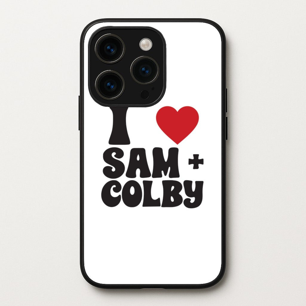 I Love S & C - Sam And Colby Phone Case for iPhone 14 Pro