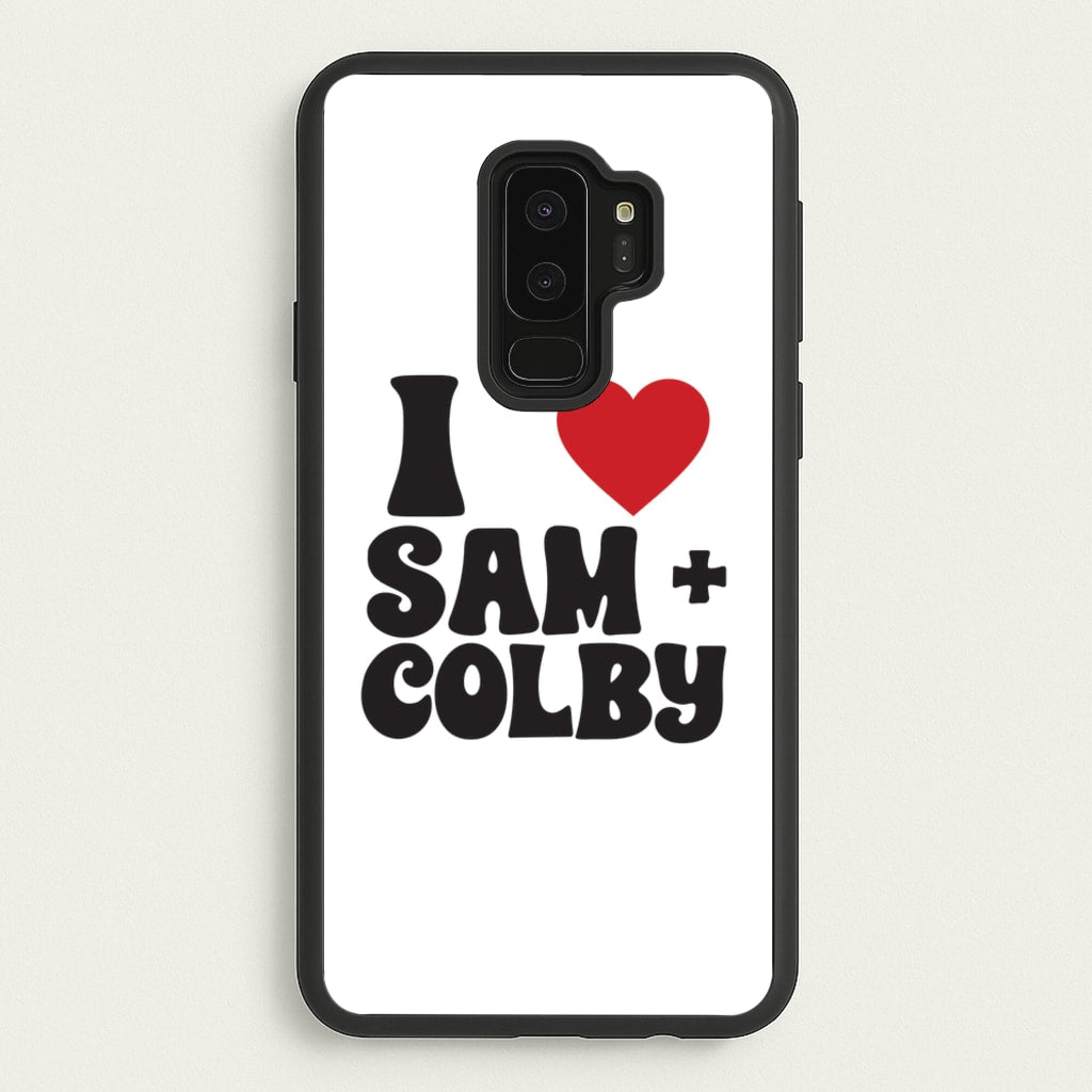 I Love S & C - Sam And Colby Phone Case for Galaxy S9 Plus