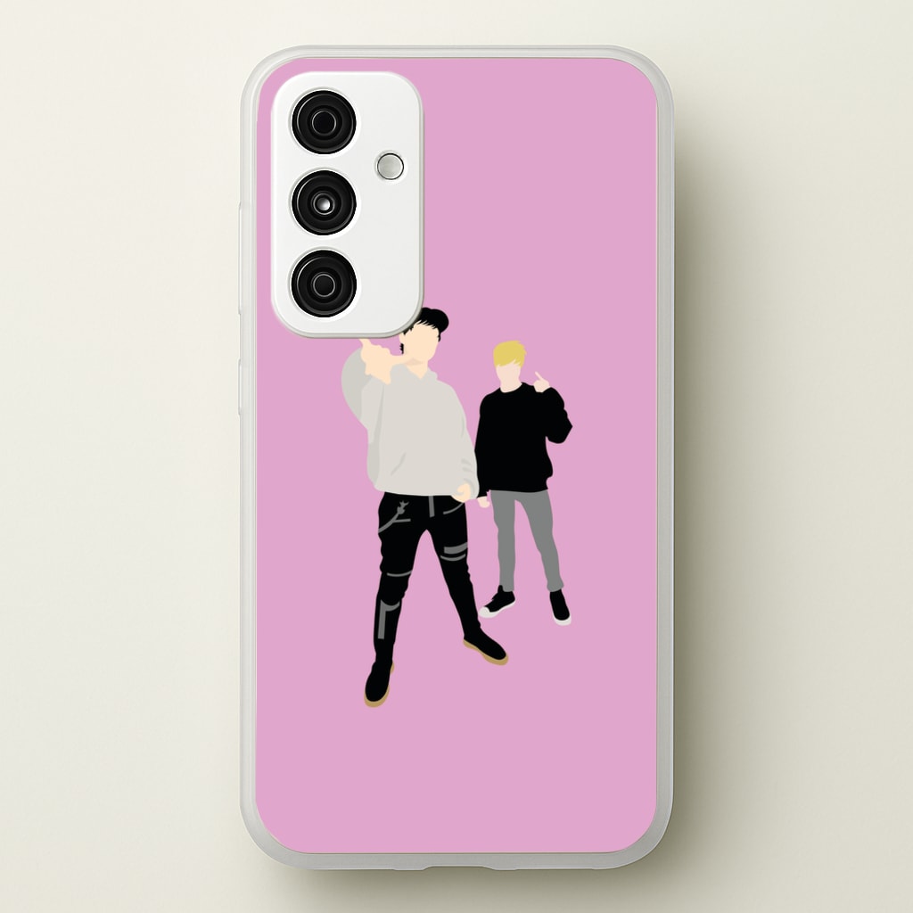 Standing - S & C - Sam And Colby Phone Case for Galaxy A35
