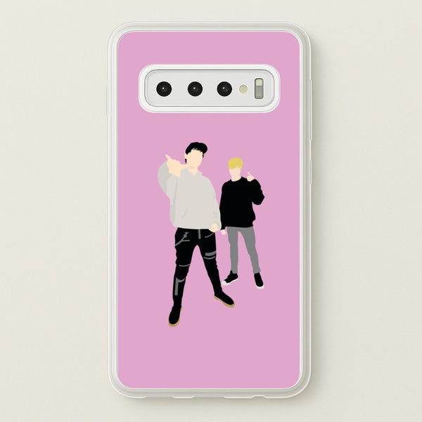 Standing - S & C - Sam And Colby Phone Case for Galaxy S10