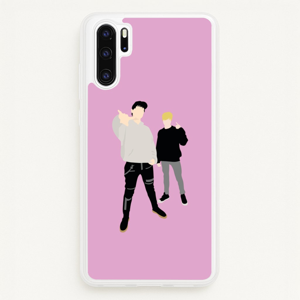 Standing - S & C - Sam And Colby Phone Case for Huawei P30 Pro