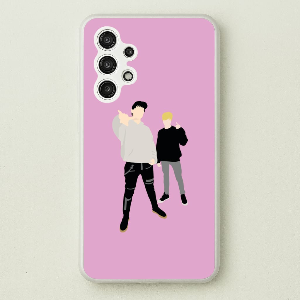 Standing - S & C - Sam And Colby Phone Case for Galaxy A13