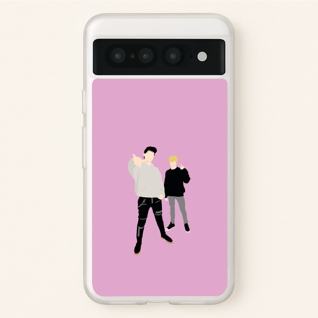 Standing - S & C - Sam And Colby Phone Case for Google Pixel 7 Pro