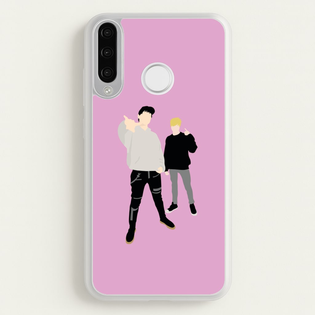 Standing - S & C - Sam And Colby Phone Case for Huawei P30 Lite