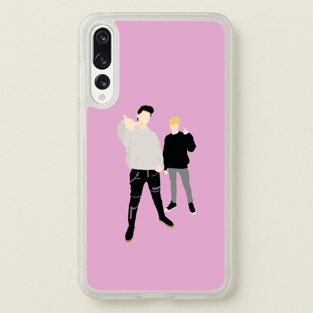 Standing - S & C - Sam And Colby Phone Case for Huawei P20 Pro