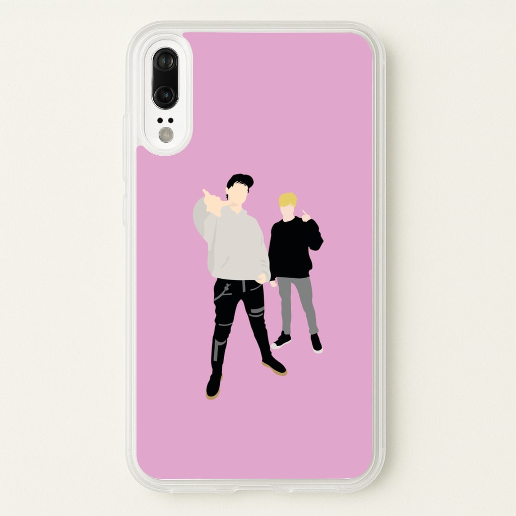 Standing - S & C - Sam And Colby Phone Case for Huawei P20