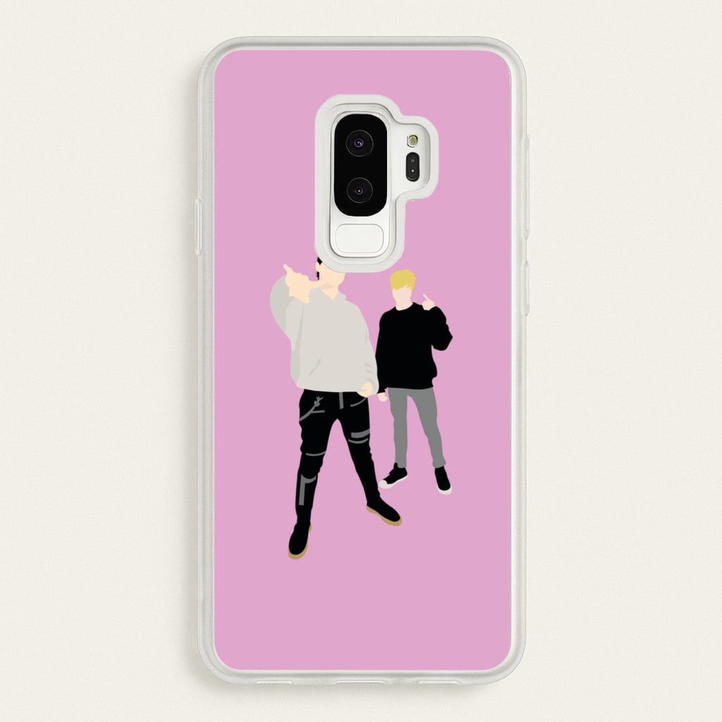 Standing - S & C - Sam And Colby Phone Case for Galaxy S9 Plus