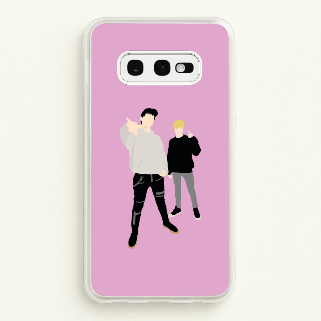 Standing - S & C - Sam And Colby Phone Case for Galaxy S10e