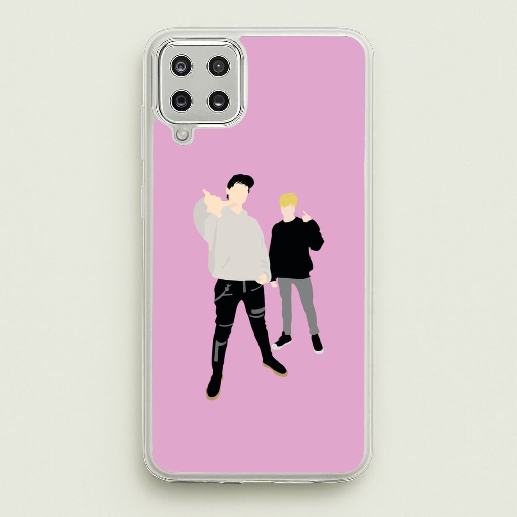 Standing - S & C - Sam And Colby Phone Case for Galaxy A12