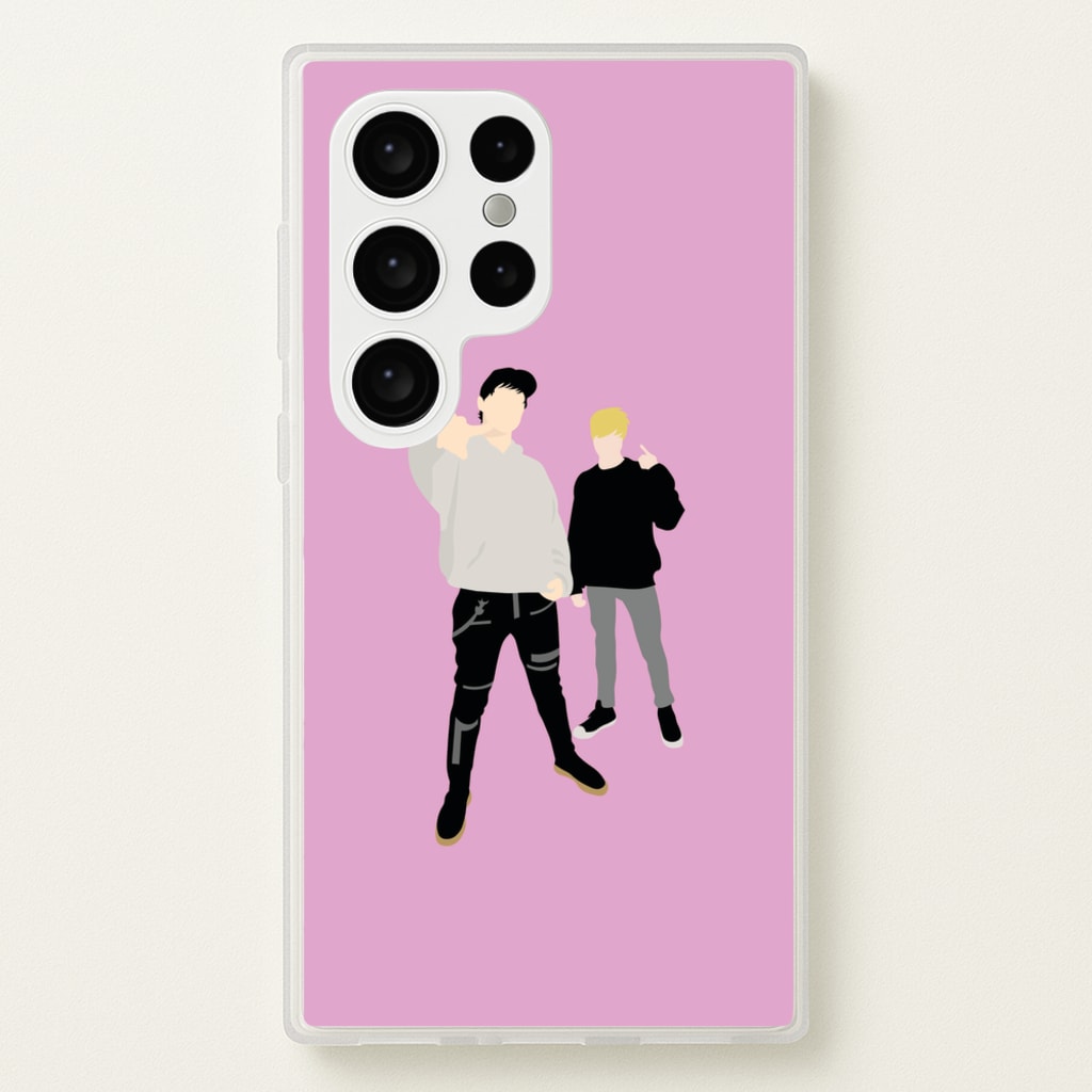 Standing - S & C - Sam And Colby Phone Case for Galaxy S24 Ultra
