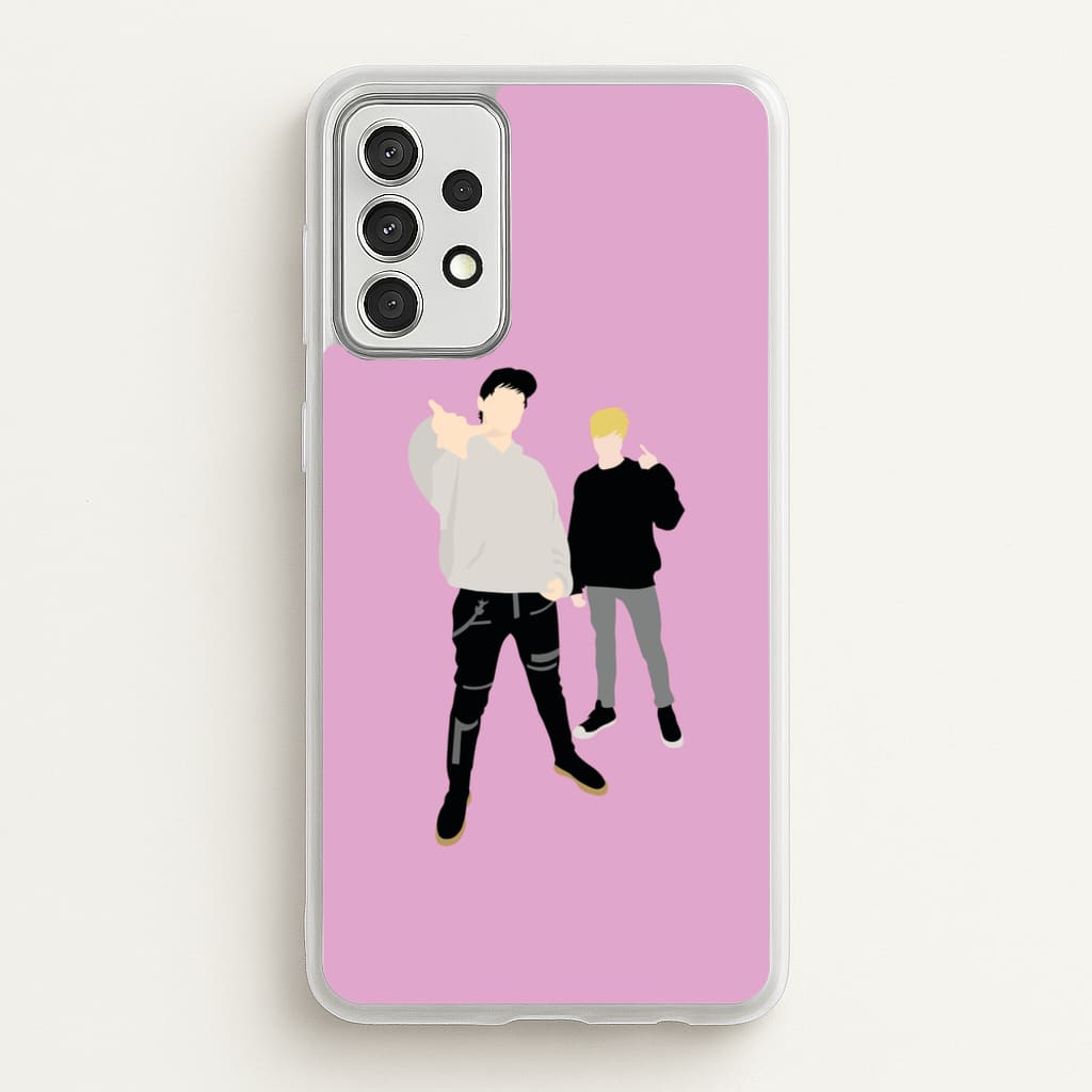 Standing - S & C - Sam And Colby Phone Case for Galaxy A52 / A52s