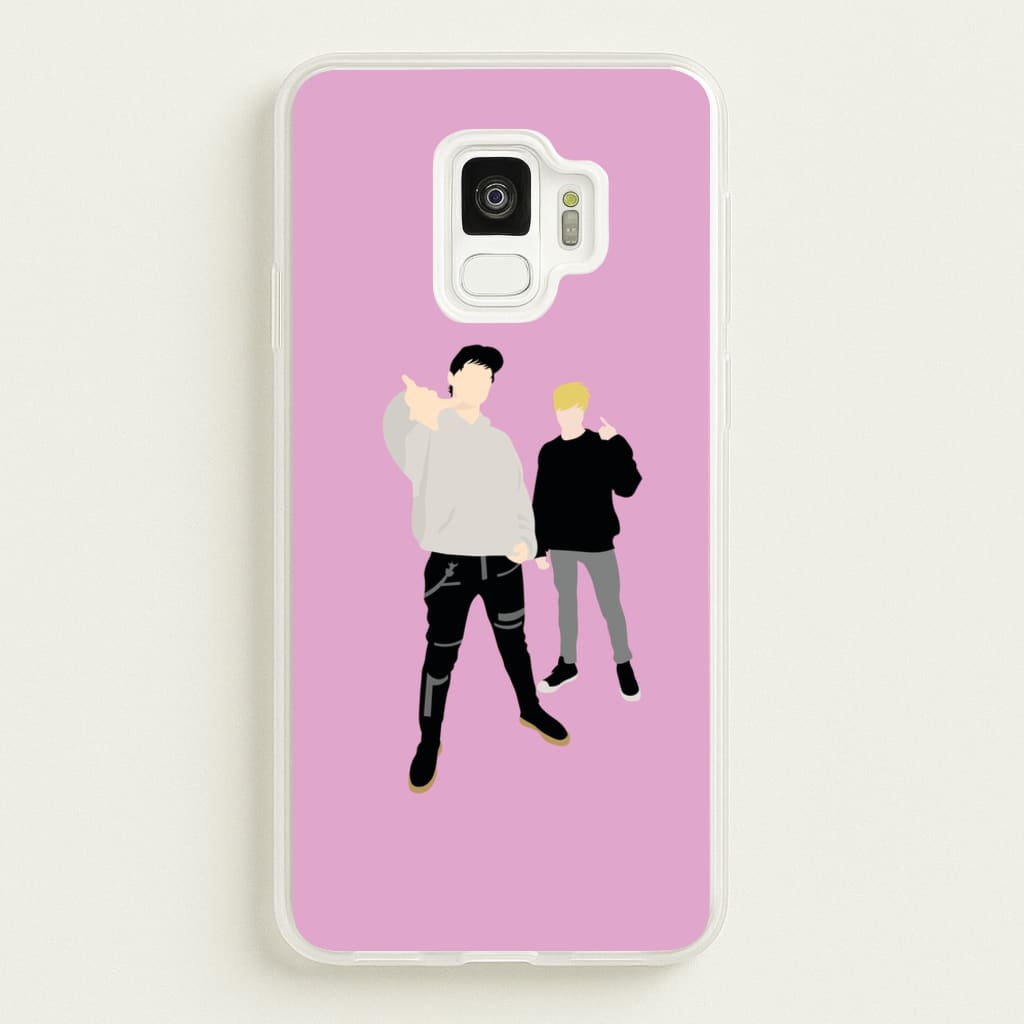 Standing - S & C - Sam And Colby Phone Case for Galaxy S9