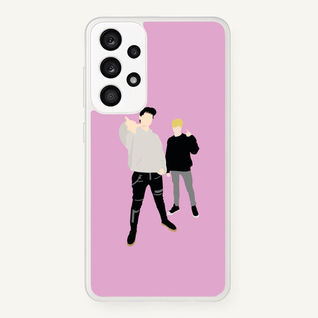 Standing - S & C - Sam And Colby Phone Case for Galaxy A53