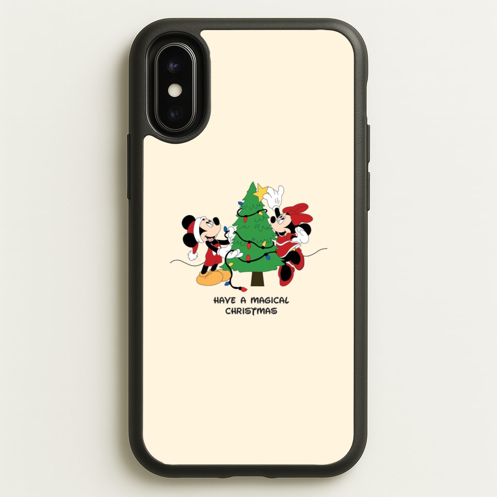 Festive Fairytale Mice - Christmas - Christmas Phone Case for iPhone X / XS