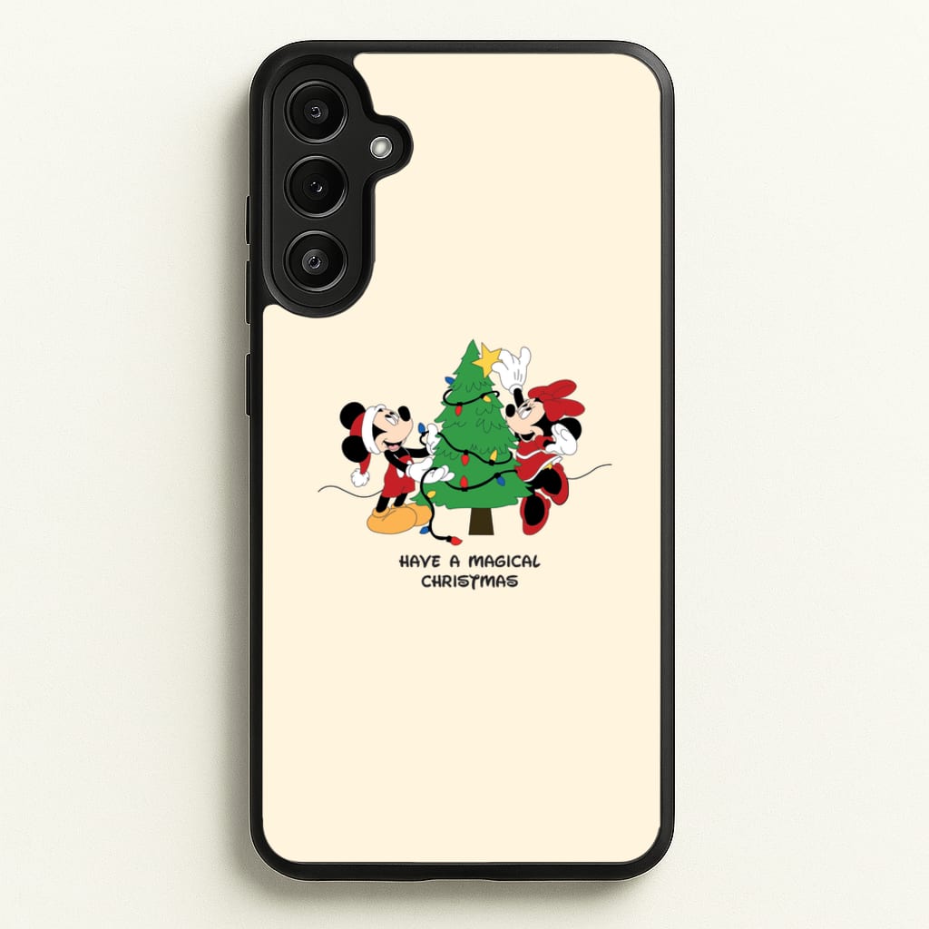 Festive Fairytale Mice - Christmas - Christmas Phone Case for Galaxy A34