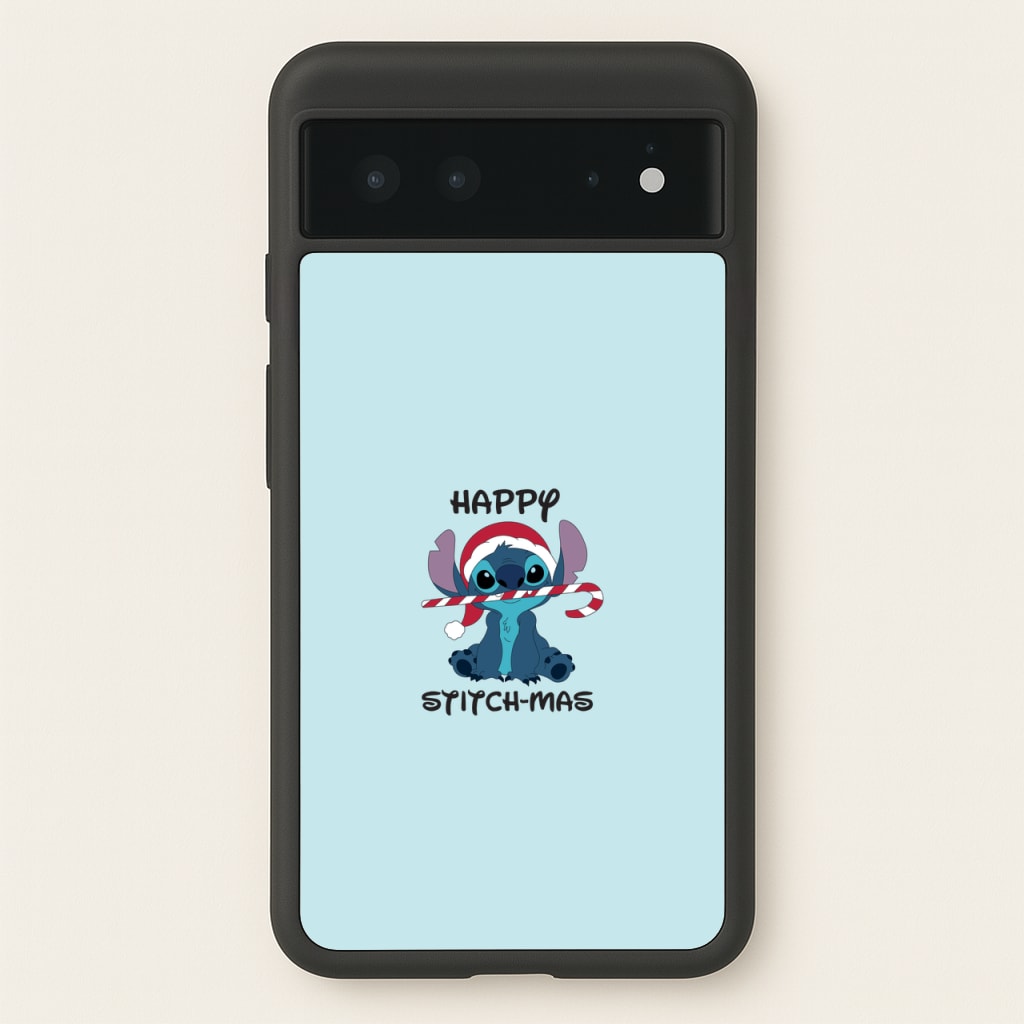 Happy Blue Alienmas - Christmas - Christmas Phone Case for Google Pixel 6